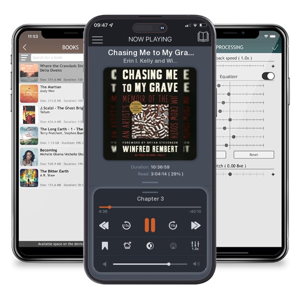 Download fo free audiobook Chasing Me to My Grave: An Artist's Memoir of the Jim Crow South by Erin I. Kelly and Winfred Rembert and listen anywhere on your iOS devices in the ListenBook app.
