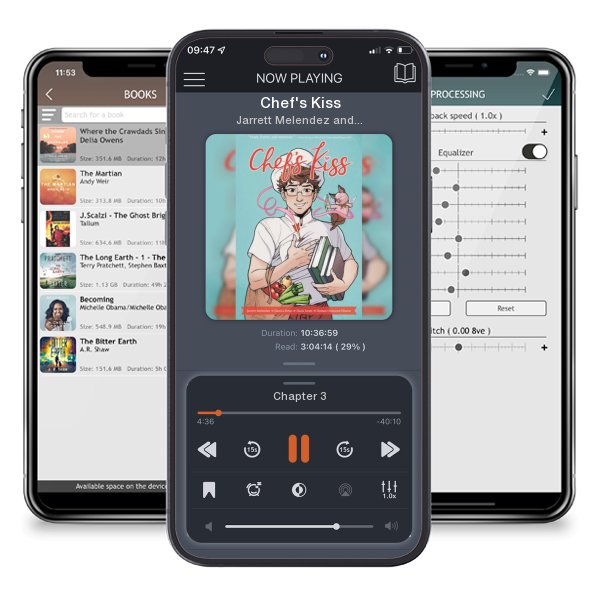 Download fo free audiobook Chef's Kiss by Jarrett Melendez and Danica Brine and listen anywhere on your iOS devices in the ListenBook app.