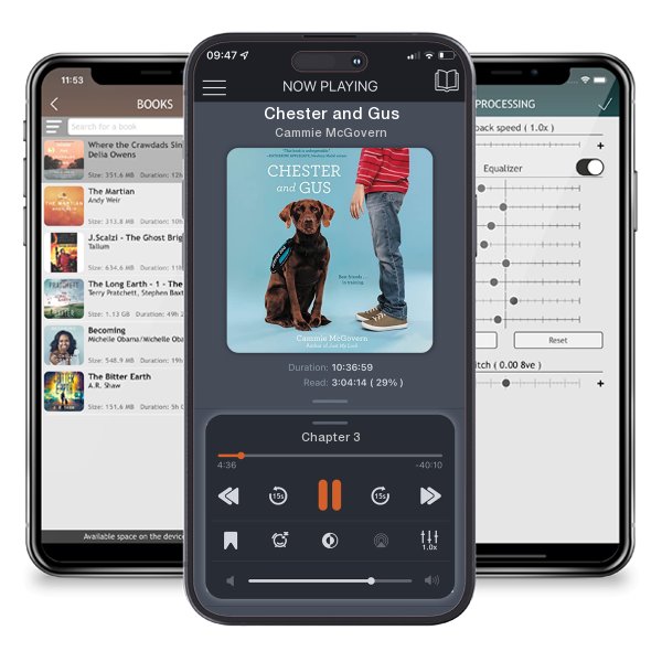 Download fo free audiobook Chester and Gus by Cammie McGovern and listen anywhere on your iOS devices in the ListenBook app.