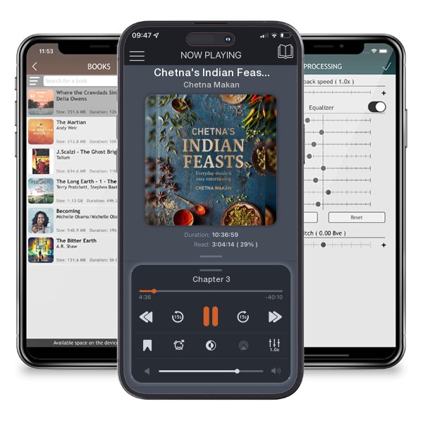 Download fo free audiobook Chetna's Indian Feasts: Everyday meals and easy entertaining by Chetna Makan and listen anywhere on your iOS devices in the ListenBook app.