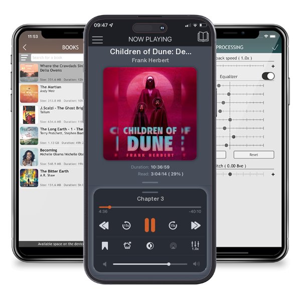 Download fo free audiobook Children of Dune: Deluxe Edition by Frank Herbert and listen anywhere on your iOS devices in the ListenBook app.