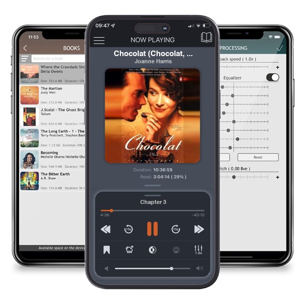 Download fo free audiobook Chocolat (Chocolat, #1) by Joanne Harris and listen anywhere on your iOS devices in the ListenBook app.