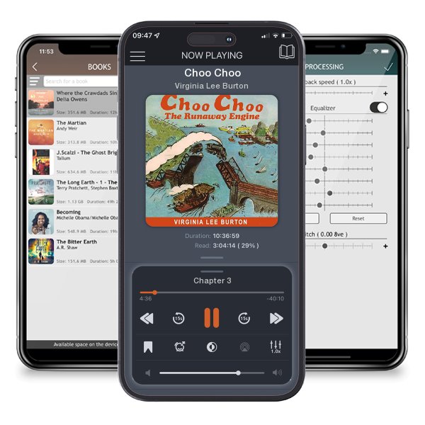 Download fo free audiobook Choo Choo by Virginia Lee Burton and listen anywhere on your iOS devices in the ListenBook app.