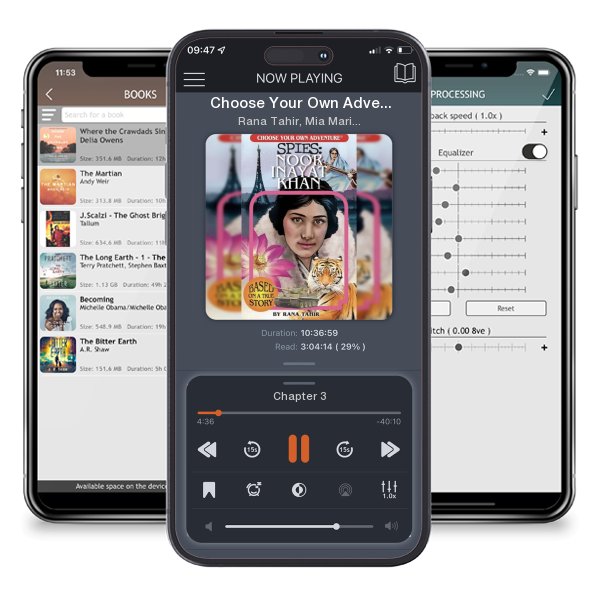 Download fo free audiobook Choose Your Own Adventure Spies: Noor Inayat Khan by Rana Tahir, Mia Mari Overgaard, et al. and listen anywhere on your iOS devices in the ListenBook app.