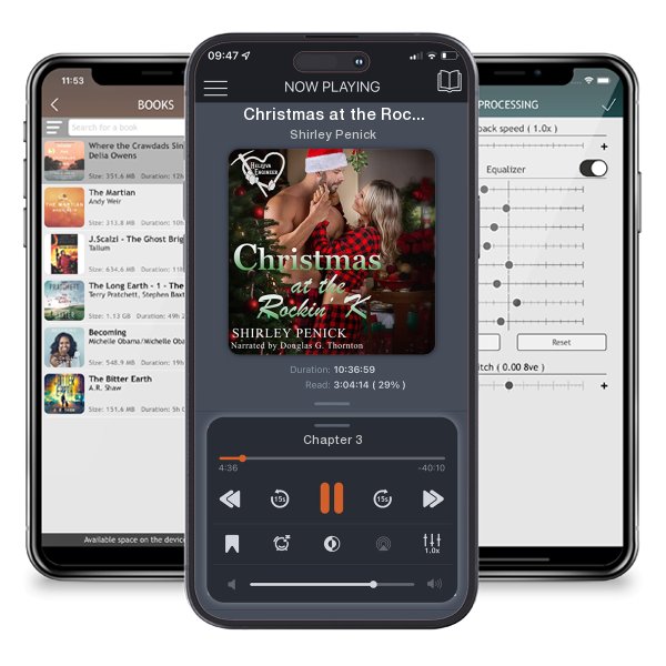 Download fo free audiobook Christmas at the Rockin' K by Shirley Penick and listen anywhere on your iOS devices in the ListenBook app.