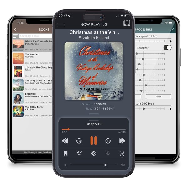 Download fo free audiobook Christmas at the Vintage Bookshop of Memories by Elizabeth Holland and listen anywhere on your iOS devices in the ListenBook app.