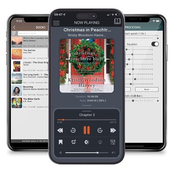 Download fo free audiobook Christmas in Peachtree Bluff by Kristy Woodson Harvey and listen anywhere on your iOS devices in the ListenBook app.