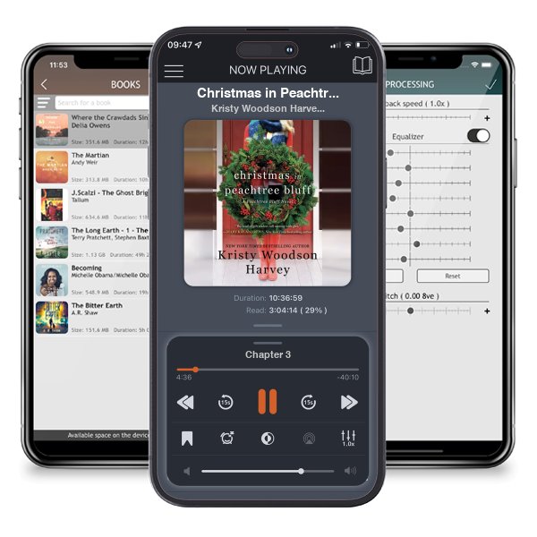 Download fo free audiobook Christmas in Peachtree Bluff by Kristy Woodson Harvey and listen anywhere on your iOS devices in the ListenBook app.