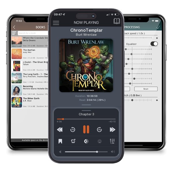 Download fo free audiobook ChronoTemplar by Burt Wrenlaw and listen anywhere on your iOS devices in the ListenBook app.