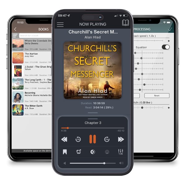 Download fo free audiobook Churchill's Secret Messenger by Alan Hlad and listen anywhere on your iOS devices in the ListenBook app.