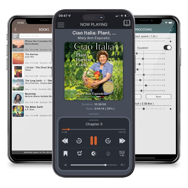 Download fo free audiobook Ciao Italia: Plant, Harvest, Cook! by Mary Ann Esposito and listen anywhere on your iOS devices in the ListenBook app.