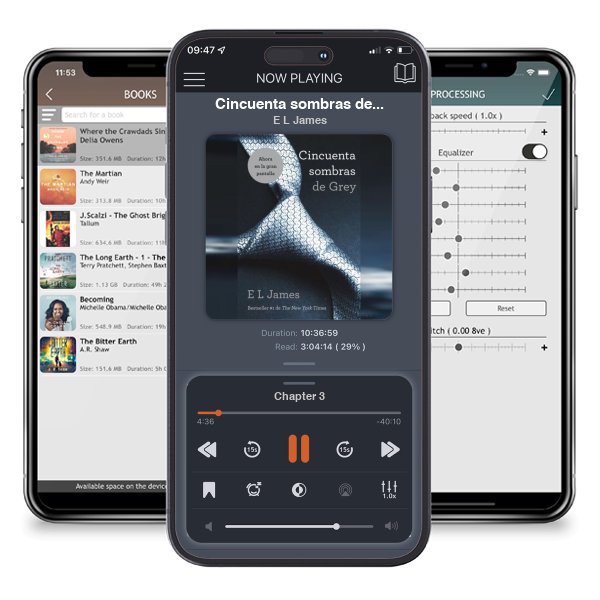 Descargar audiolibro gratis Cincuenta sombras de Grey (Fifty Shades of Grey) by E L James y escuchar en cualquier lugar en sus dispositivos iOS en la aplicación ListenBook.