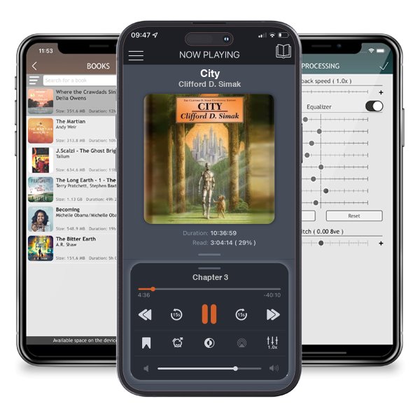 Download fo free audiobook City by Clifford D. Simak and listen anywhere on your iOS devices in the ListenBook app.