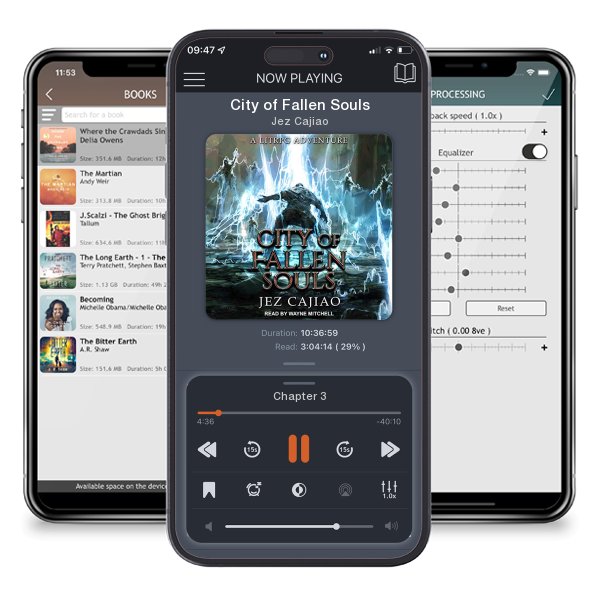 Download fo free audiobook City of Fallen Souls by Jez Cajiao and listen anywhere on your iOS devices in the ListenBook app.