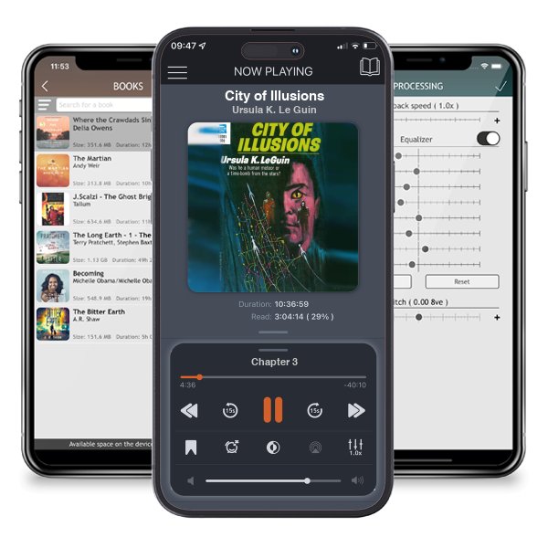 Download fo free audiobook City of Illusions by Ursula K. Le Guin and listen anywhere on your iOS devices in the ListenBook app.