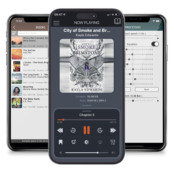 Download fo free audiobook City of Smoke and Brimstone by Kayla Edwards and listen anywhere on your iOS devices in the ListenBook app.