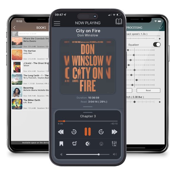 Download fo free audiobook City on Fire by Don Winslow and listen anywhere on your iOS devices in the ListenBook app.