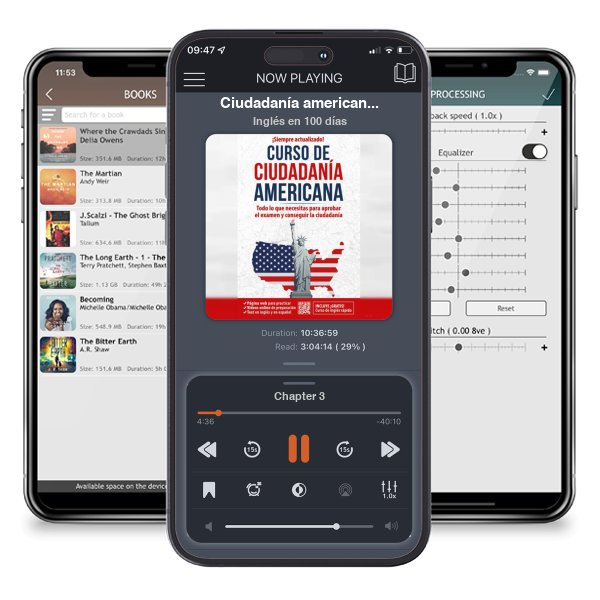 Descargar audiolibro gratis Ciudadanía americana: Todo lo que necesitas para aprobar el examen y conseguir l a ciudadanía / US Citizenship Course by Inglés en 100 días y escuchar en cualquier lugar en sus dispositivos iOS en la aplicación ListenBook.