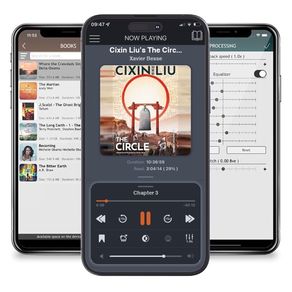 Download fo free audiobook Cixin Liu\'s The Circle by Xavier Besse and listen anywhere on your iOS devices in the ListenBook app.