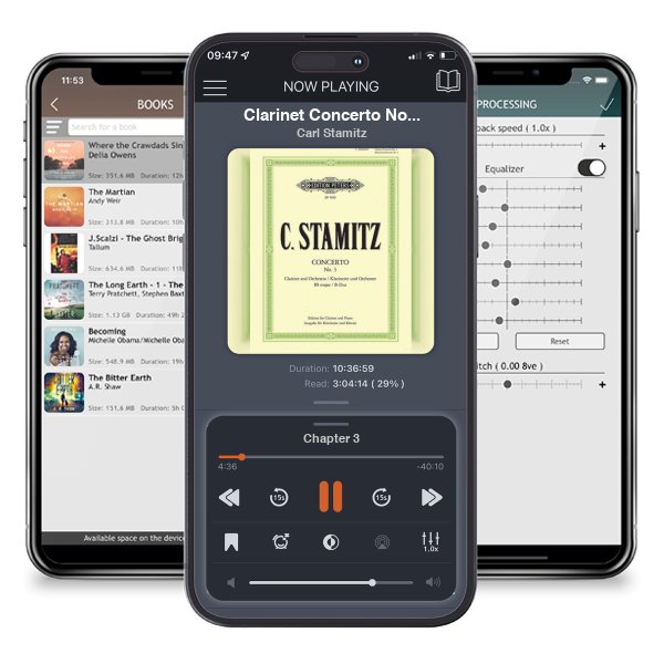 Download fo free audiobook Clarinet Concerto No. 3 in B Flat (Edition for Clarinet and Piano) (Edition Peters) by Carl Stamitz and listen anywhere on your iOS devices in the ListenBook app.