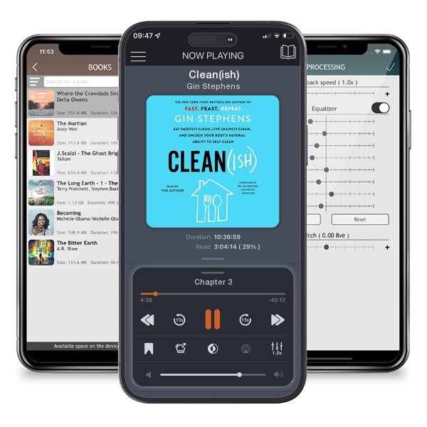 Download fo free audiobook Clean(ish) by Gin Stephens and listen anywhere on your iOS devices in the ListenBook app.