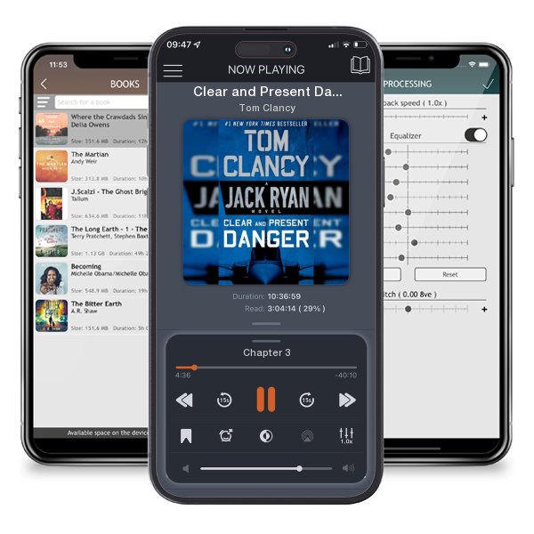 Download fo free audiobook Clear and Present Danger by Tom Clancy and listen anywhere on your iOS devices in the ListenBook app.