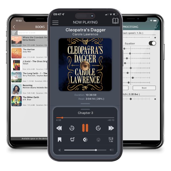 Download fo free audiobook Cleopatra's Dagger by Carole Lawrence and listen anywhere on your iOS devices in the ListenBook app.