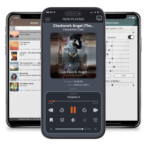 Download fo free audiobook Clockwork Angel (The Infernal Devices, #1) by Cassandra Clare and listen anywhere on your iOS devices in the ListenBook app.