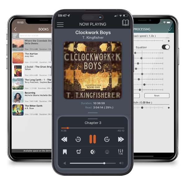 Download fo free audiobook Clockwork Boys by T. Kingfisher and listen anywhere on your iOS devices in the ListenBook app.