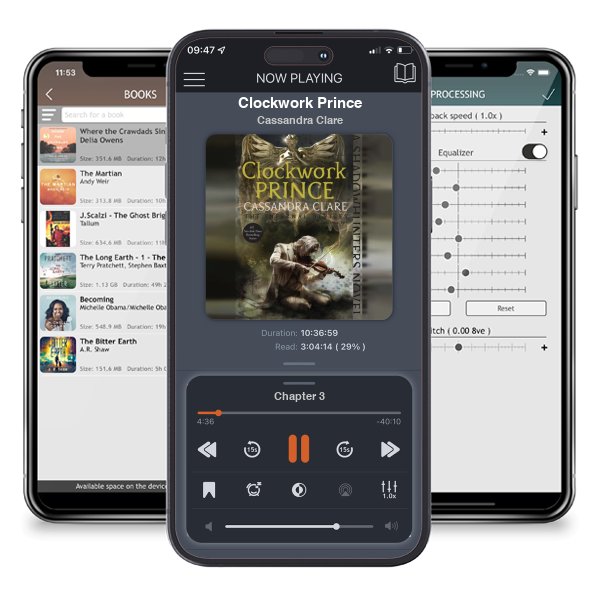 Download fo free audiobook Clockwork Prince by Cassandra Clare and listen anywhere on your iOS devices in the ListenBook app.