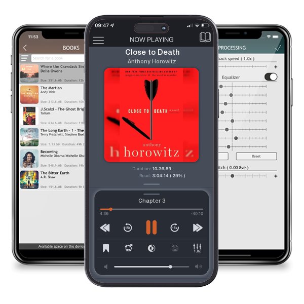 Download fo free audiobook Close to Death by Anthony Horowitz and listen anywhere on your iOS devices in the ListenBook app.