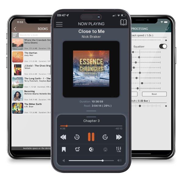 Download fo free audiobook Close to Me by Nick Braker and listen anywhere on your iOS devices in the ListenBook app.