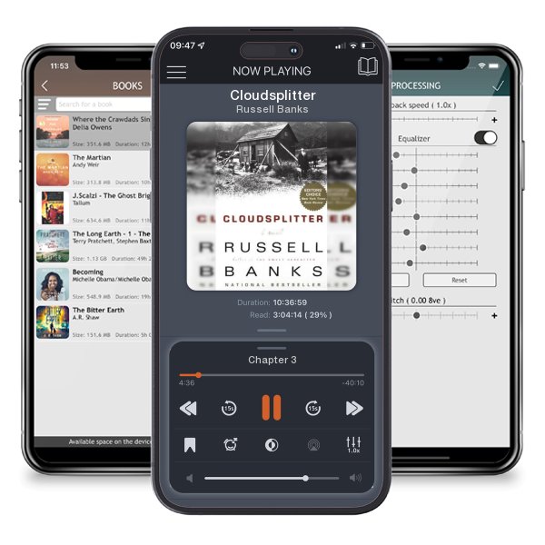 Download fo free audiobook Cloudsplitter by Russell Banks and listen anywhere on your iOS devices in the ListenBook app.