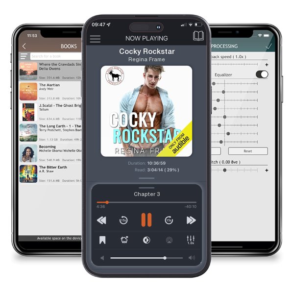 Download fo free audiobook Cocky Rockstar by Regina Frame and listen anywhere on your iOS devices in the ListenBook app.