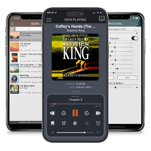Download fo free audiobook Coffey\'s Hands (The Green Mile, #3) by Stephen King and listen anywhere on your iOS devices in the ListenBook app.