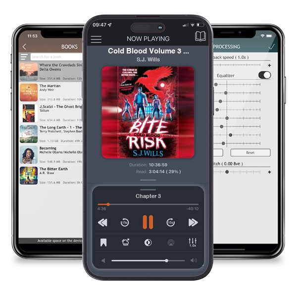 Download fo free audiobook Cold Blood Volume 3 - Bite Risk by S.J. Wills and listen anywhere on your iOS devices in the ListenBook app.