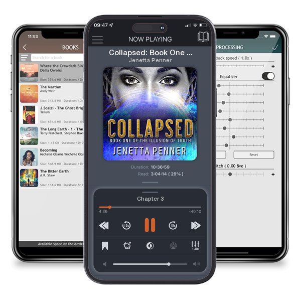 Download fo free audiobook Collapsed: Book One of The Illusion of Truth by Jenetta Penner and listen anywhere on your iOS devices in the ListenBook app.