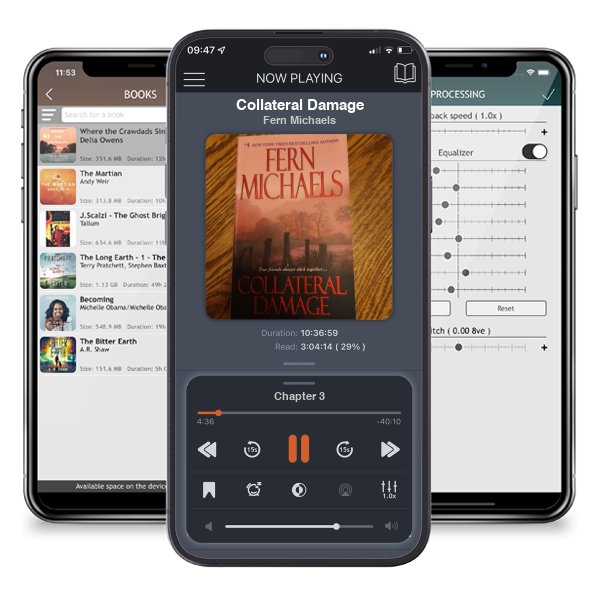 Download fo free audiobook Collateral Damage by Fern Michaels and listen anywhere on your iOS devices in the ListenBook app.