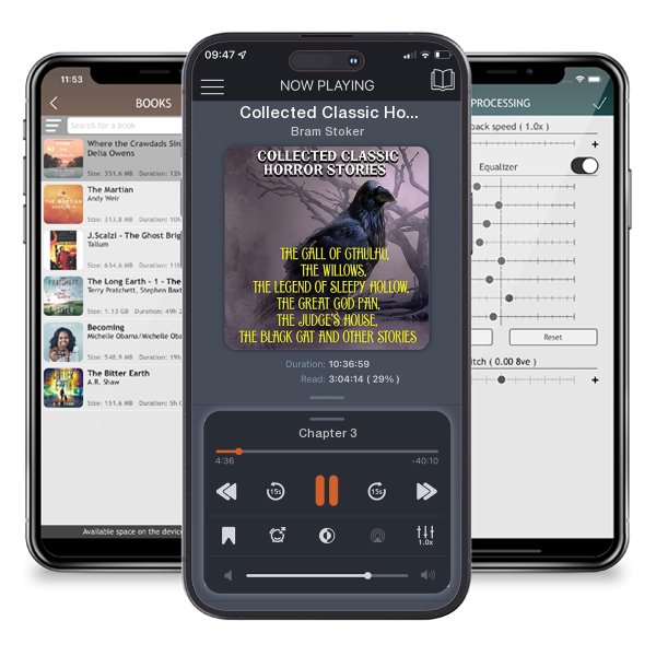 Download fo free audiobook Collected Classic Horror Stories by Bram Stoker and listen anywhere on your iOS devices in the ListenBook app.