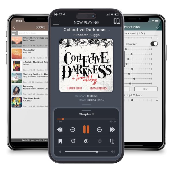 Download fo free audiobook Collective Darkness: A Horror Anthology by Elizabeth Suggs and listen anywhere on your iOS devices in the ListenBook app.