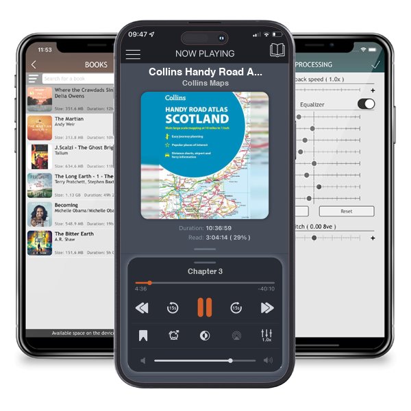 Download fo free audiobook Collins Handy Road Atlas Scotland: A5 Paperback by Collins Maps and listen anywhere on your iOS devices in the ListenBook app.