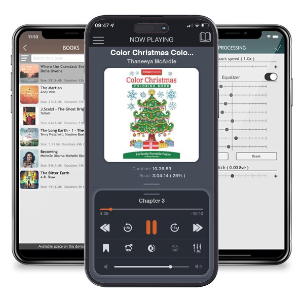 Download fo free audiobook Color Christmas Coloring Book: Perfectly Portable Pages by Thaneeya McArdle and listen anywhere on your iOS devices in the ListenBook app.