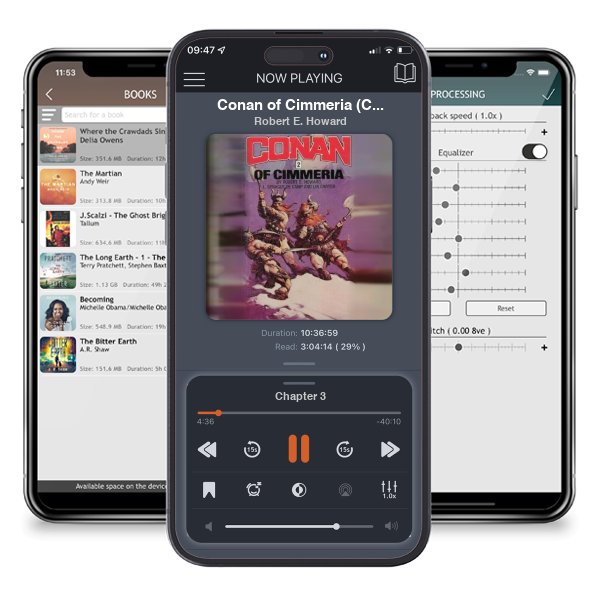 Download fo free audiobook Conan of Cimmeria (Conan 2) by Robert E. Howard and listen anywhere on your iOS devices in the ListenBook app.