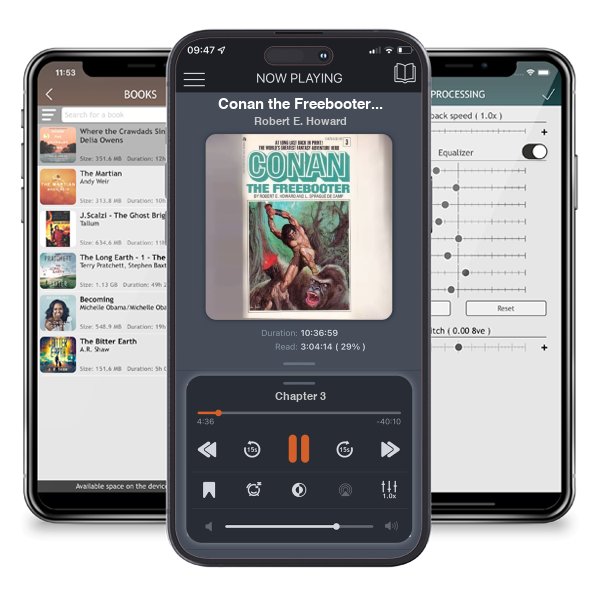 Download fo free audiobook Conan the Freebooter (Conan, #3) by Robert E. Howard and listen anywhere on your iOS devices in the ListenBook app.