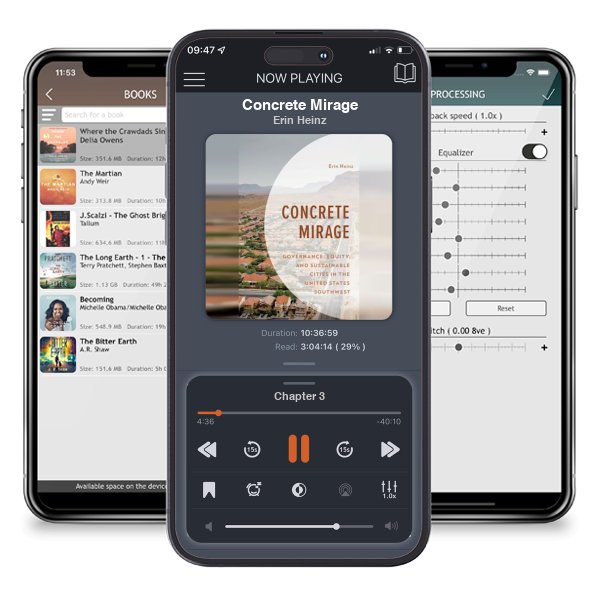 Download fo free audiobook Concrete Mirage by Erin Heinz and listen anywhere on your iOS devices in the ListenBook app.