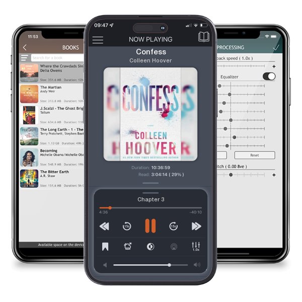 Download fo free audiobook Confess by Colleen Hoover and listen anywhere on your iOS devices in the ListenBook app.