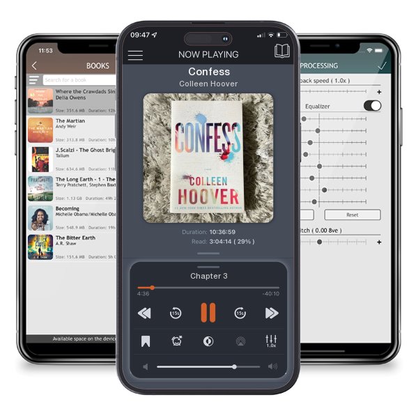 Download fo free audiobook Confess by Colleen Hoover and listen anywhere on your iOS devices in the ListenBook app.