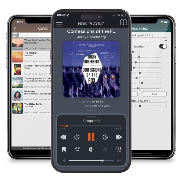 Download fo free audiobook Confessions of the Fox by Jordy Rosenberg and listen anywhere on your iOS devices in the ListenBook app.