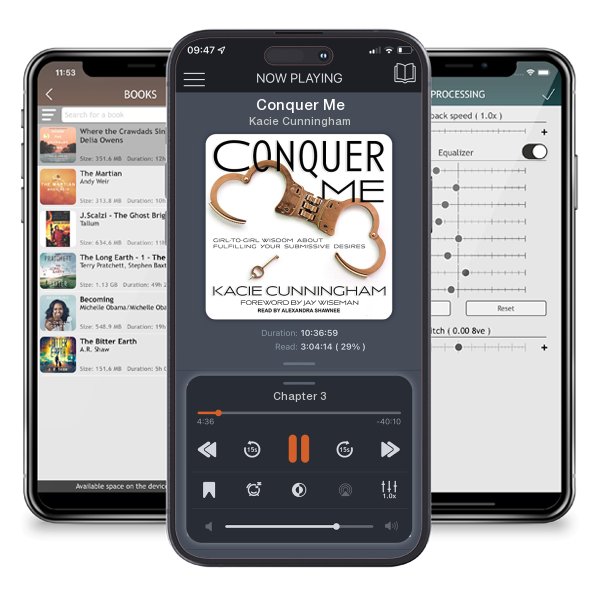 Download fo free audiobook Conquer Me by Kacie Cunningham and listen anywhere on your iOS devices in the ListenBook app.
