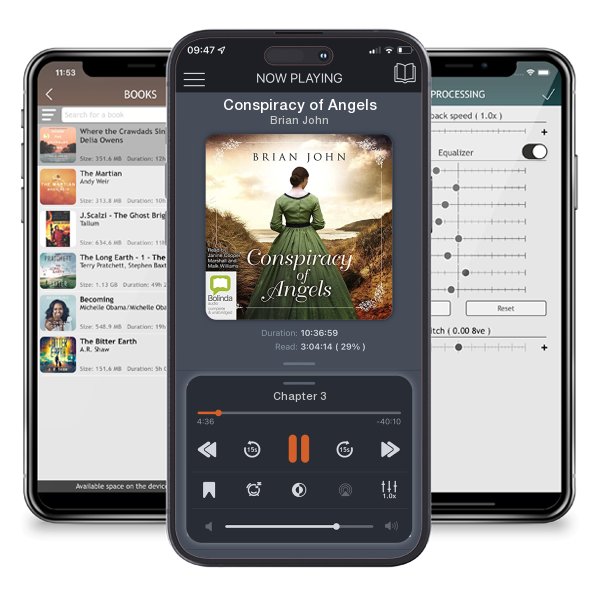 Download fo free audiobook Conspiracy of Angels by Brian John and listen anywhere on your iOS devices in the ListenBook app.